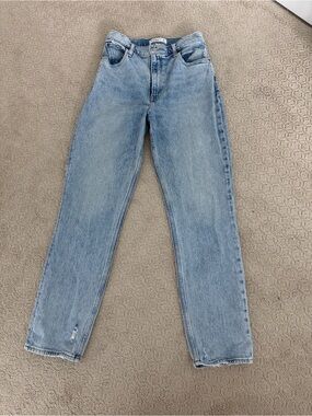 Abercrombie & Fitch Light Blue Ultra High Rise '90s Straight Jeans